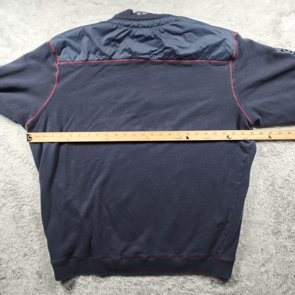 Vineyard Vines Jacket Mens XL Navy 1/4 Zip Fleece America's Cup Bermuda 2017 - Picture 10 of 13
